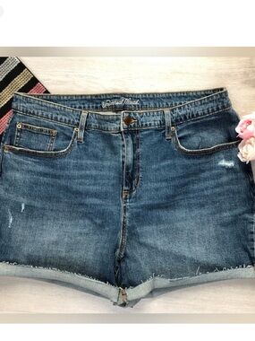 Universal Thread Distressed Denim Shortie Shorts
